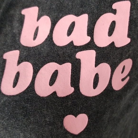 Mighty Fine Lace up Acid wash Tshirt - Picture 7 of 7